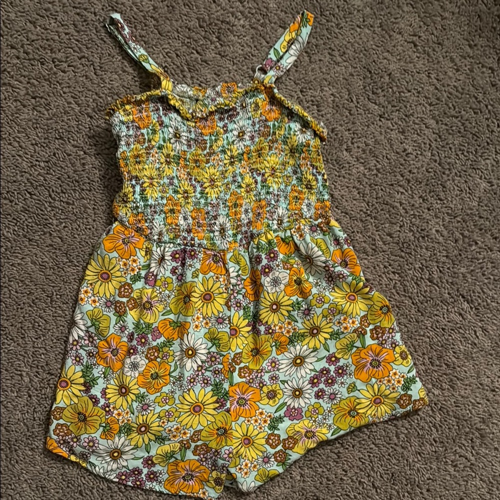 Floral Sleeveless Romper